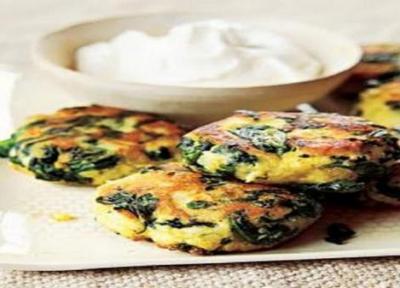 طرز تهیه فریتر سیب زمینی و اسفناج