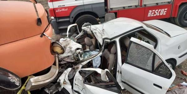 تصادف مرگبار پراید با کامیون در بزرگراه فتح تهران